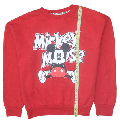 Womens UK Size 12/14 Disney Red Pullover Sweatshirt