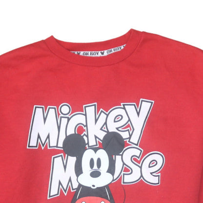 Womens UK Size 12/14 Disney Red Pullover Sweatshirt