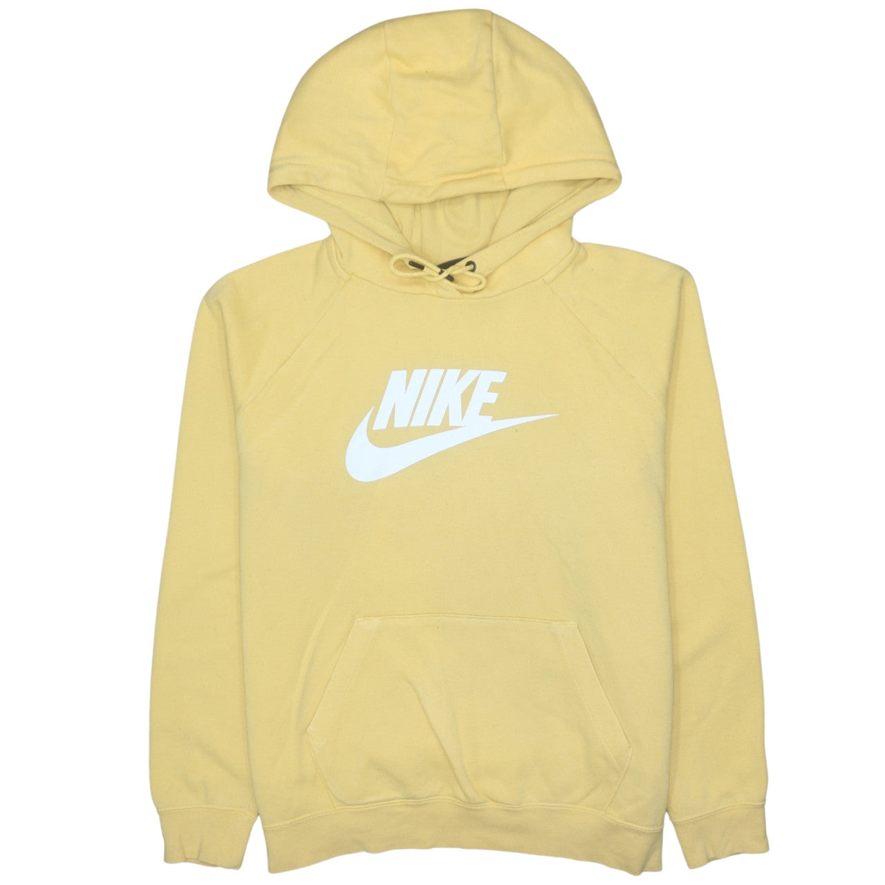 Mens UK Size L Nike Yellow Pullover Hoodie