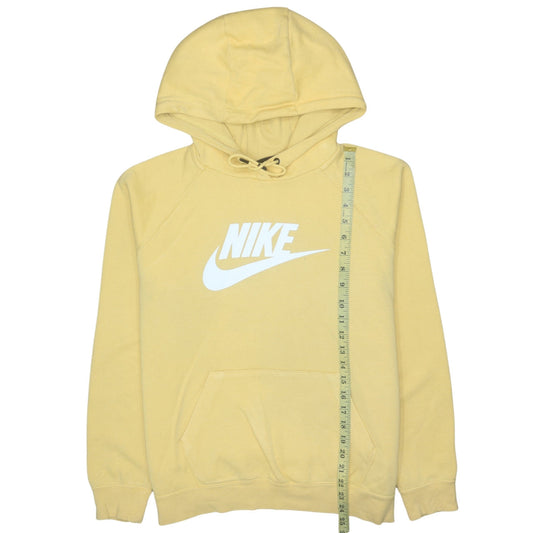 Mens UK Size L Nike Yellow Pullover Hoodie