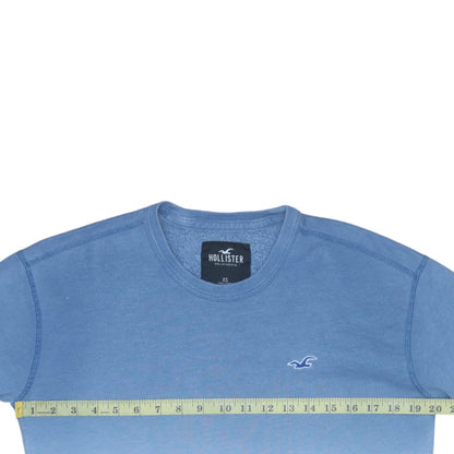 Mens UK Size XS Hollister Blue Pullover Sweatshirt