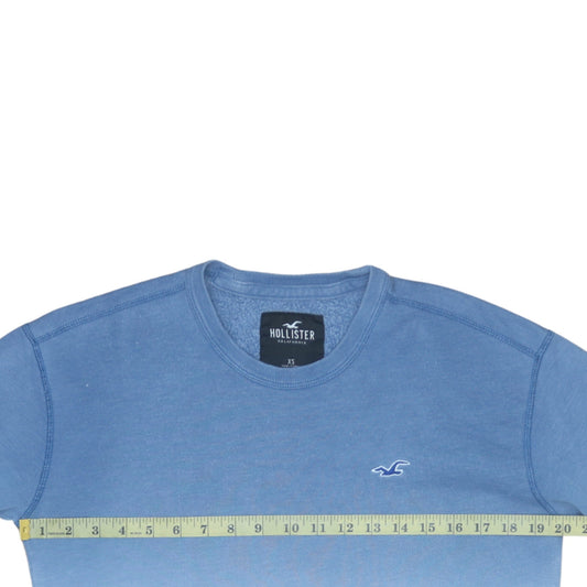 Mens UK Size XS Hollister Blue Pullover Sweatshirt