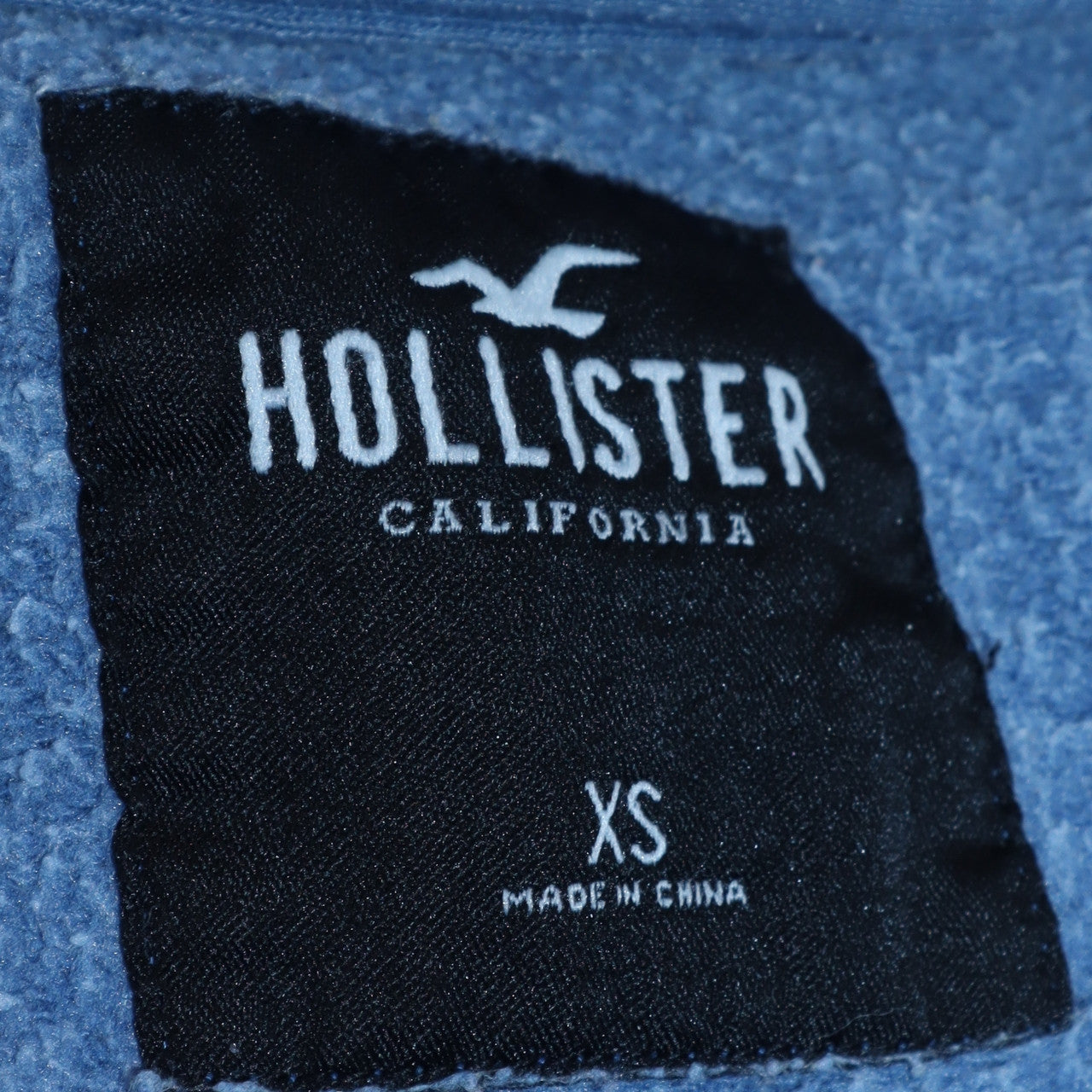 Mens UK Size XS Hollister Blue Pullover Sweatshirt