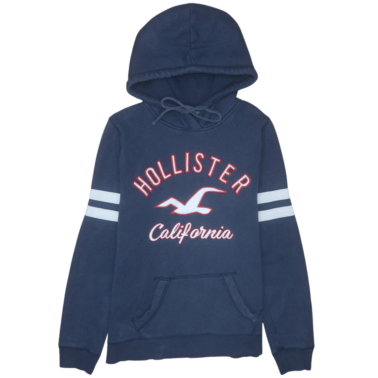 Mens UK Size M Hollister Blue Pullover Hoodie