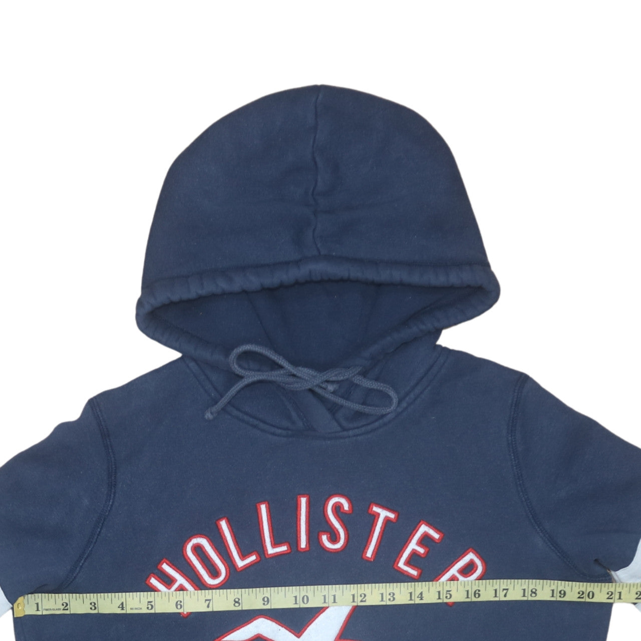 Mens UK Size M Hollister Blue Pullover Hoodie