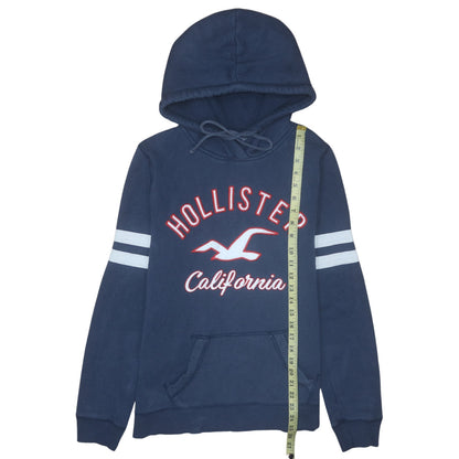 Mens UK Size M Hollister Blue Pullover Hoodie