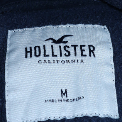Mens UK Size M Hollister Blue Pullover Hoodie