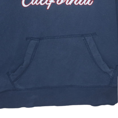 Mens UK Size M Hollister Blue Pullover Hoodie