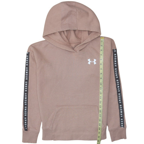 Mens UK Size S Under Armour Brown Pullover Hoodie