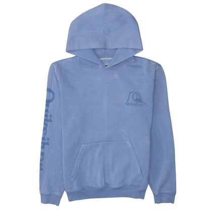 Mens UK Size L Quiksilver Blue Pullover Hoodie