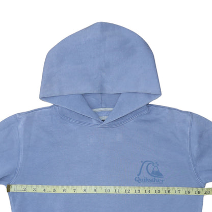 Mens UK Size L Quiksilver Blue Pullover Hoodie