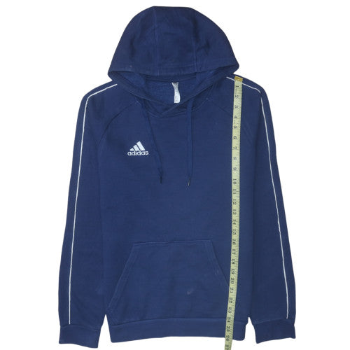 Mens UK Size S Adidas Blue Pullover Hoodie