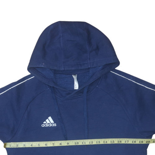 Mens UK Size S Adidas Blue Pullover Hoodie