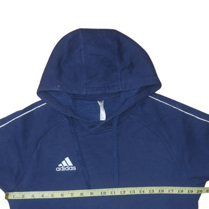 Mens UK Size S Adidas Blue Pullover Hoodie