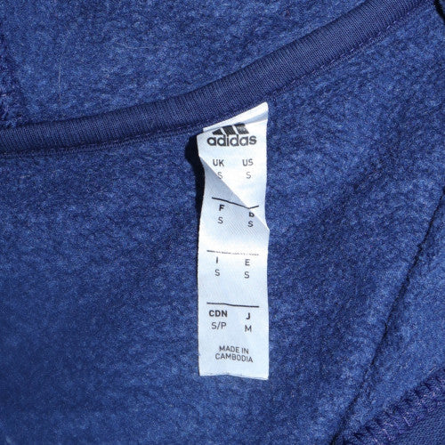 Mens UK Size S Adidas Blue Pullover Hoodie