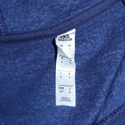 Mens UK Size S Adidas Blue Pullover Hoodie