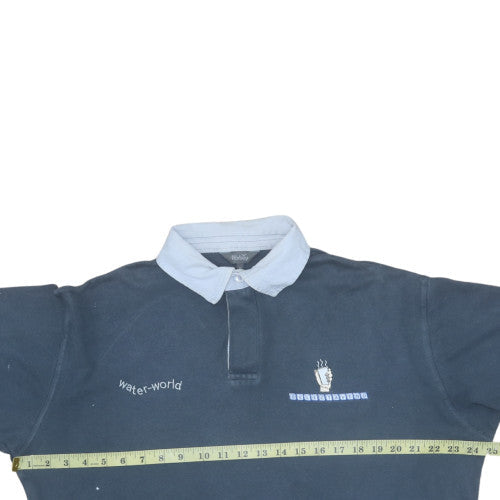 Mens UK Size M Wolsey Blue Henley Sweatshirt