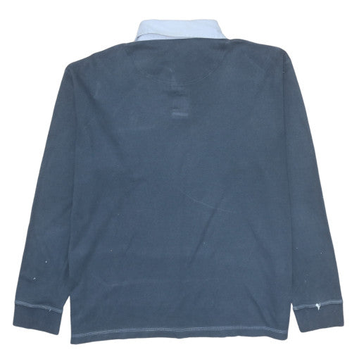 Mens UK Size M Wolsey Blue Henley Sweatshirt