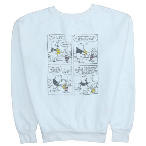 Womens UK Size 2XS Disney White Pullover Sweatshirt