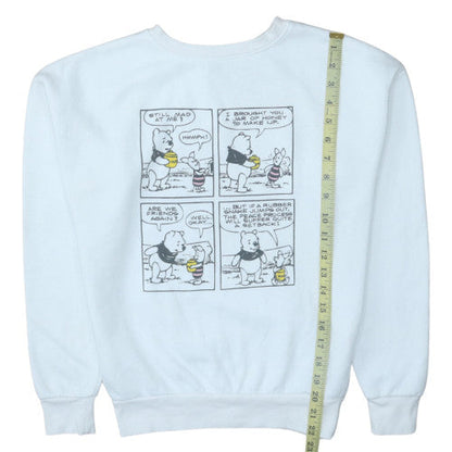 Womens UK Size 2XS Disney White Pullover Sweatshirt