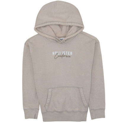 Mens UK Size XS Hollister Beige Pullover Hoodie