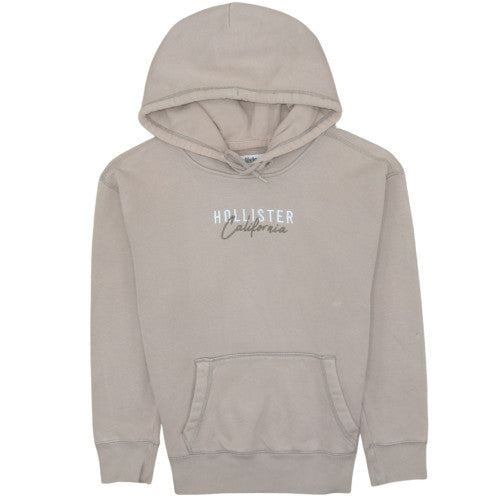 Mens UK Size XS Hollister Beige Pullover Hoodie