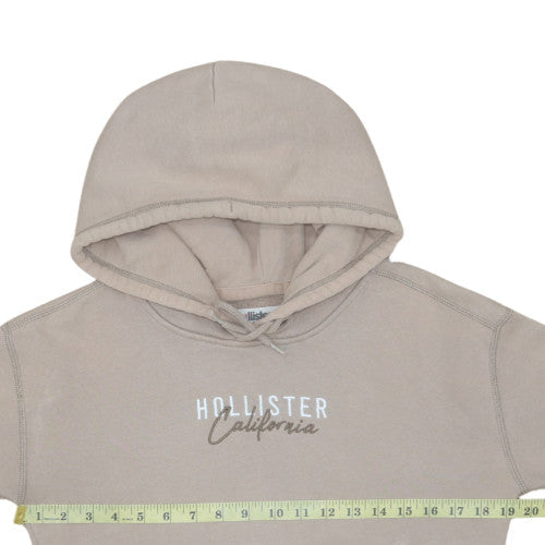 Mens UK Size XS Hollister Beige Pullover Hoodie