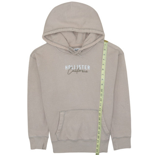 Mens UK Size XS Hollister Beige Pullover Hoodie