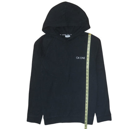 Mens UK Size M Calvin Klein Black Pullover Hoodie