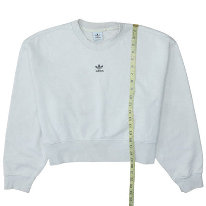 Mens UK Size M adidas White Pullover Sweatshirt
