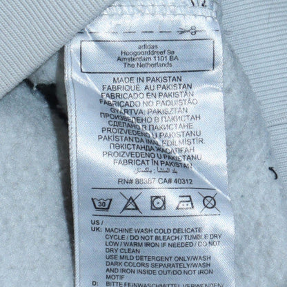 Mens UK Size M adidas White Pullover Sweatshirt
