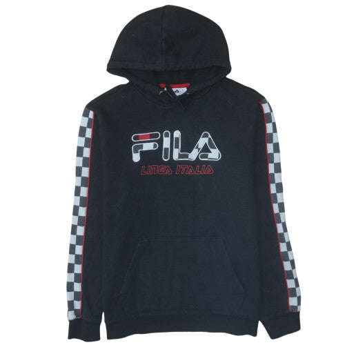 Mens UK Size L FILA Black Pullover Hoodie
