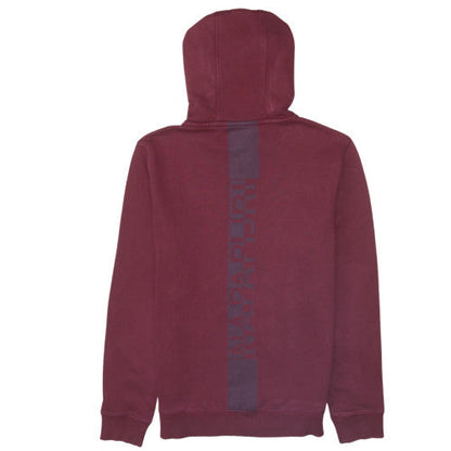 Mens UK Size L Napapijri Red Pullover Hoodie