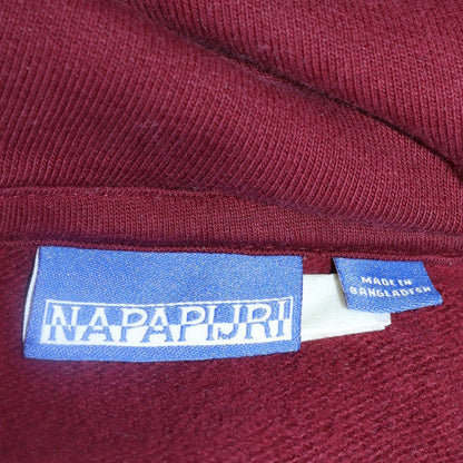 Mens UK Size L Napapijri Red Pullover Hoodie