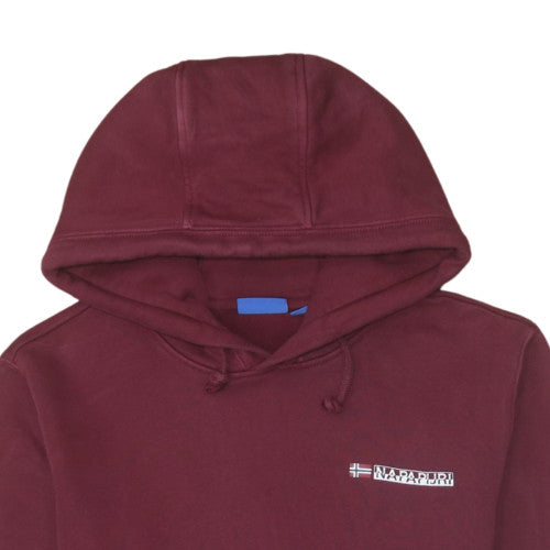 Mens UK Size L Napapijri Red Pullover Hoodie