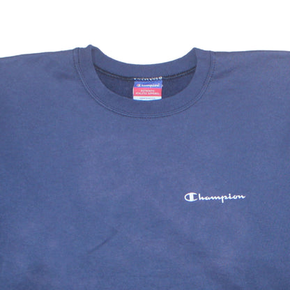 Champion Men's Blue XL Crew Neck Short Sleeve Cotton T-Shirt