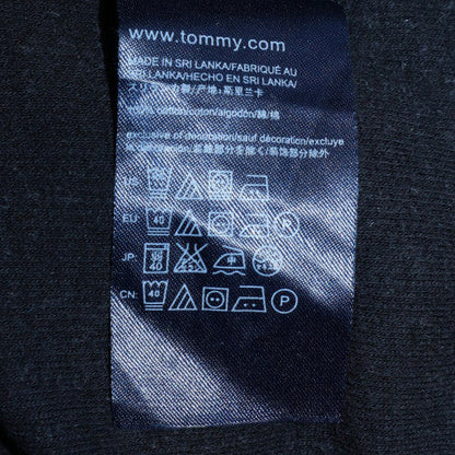 Mens UK Size M Tommy Hilfiger Black 1/2 Zip Sweatshirt