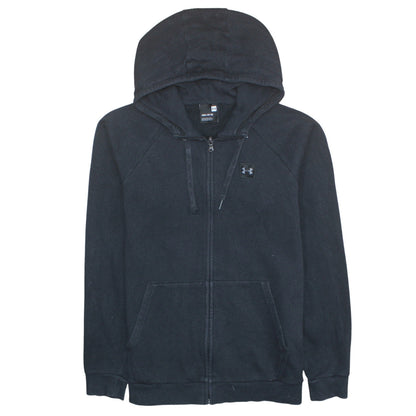 Mens UK Size M Under Armour Black Full Zip Hoodie