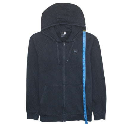Mens UK Size M Under Armour Black Full Zip Hoodie