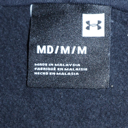 Mens UK Size M Under Armour Black Full Zip Hoodie