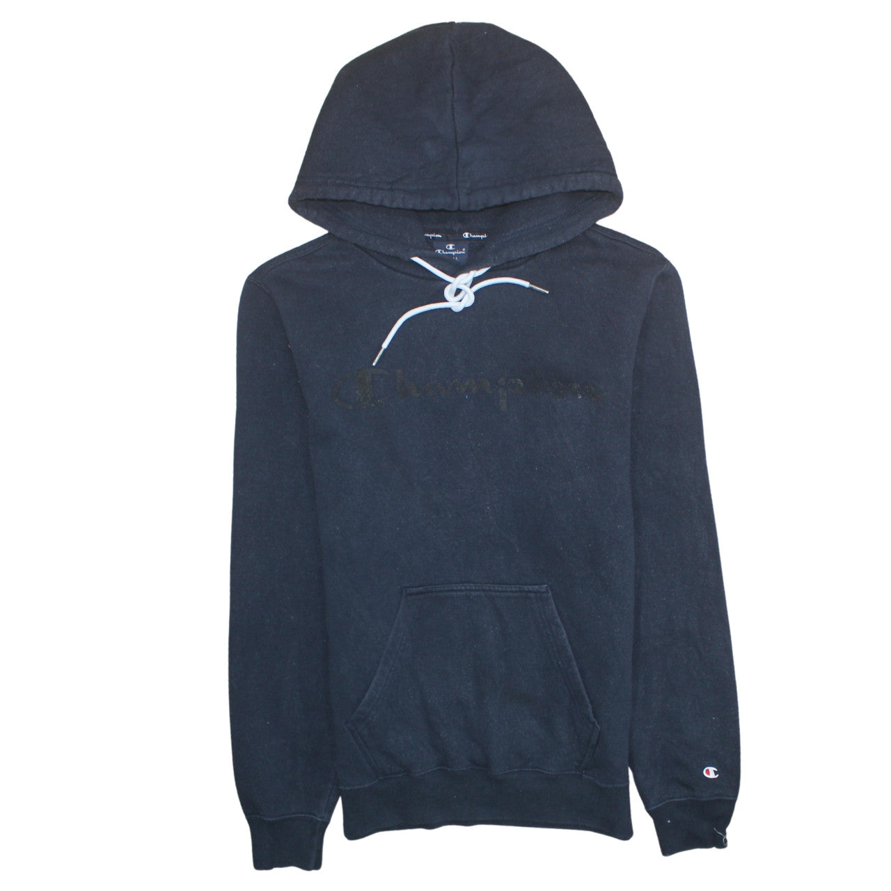 Mens UK Size S Champion Black Pullover Hoodie