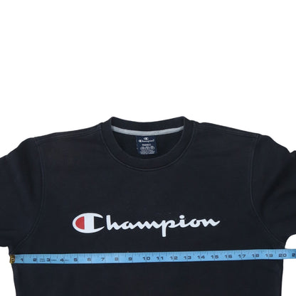 Mens UK Size S Champion Black Pullover Sweatshirt
