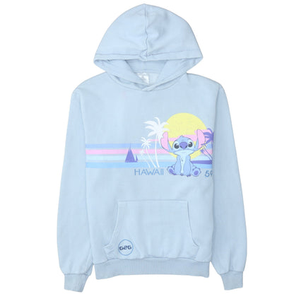 Womens UK Size S Disney Blue Pullover Hoodie