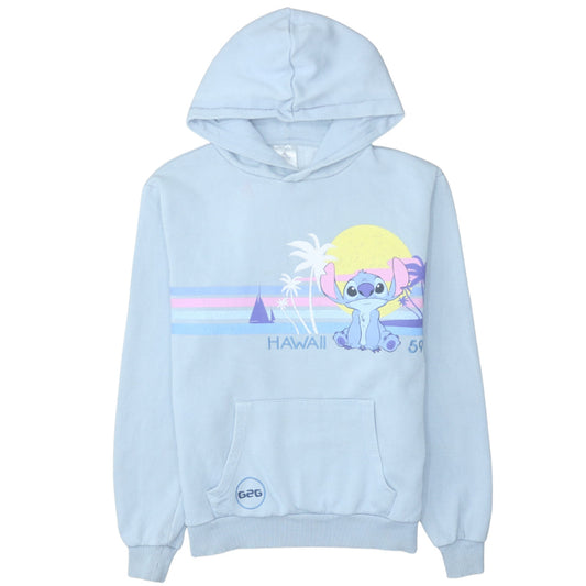 Womens UK Size S Disney Blue Pullover Hoodie