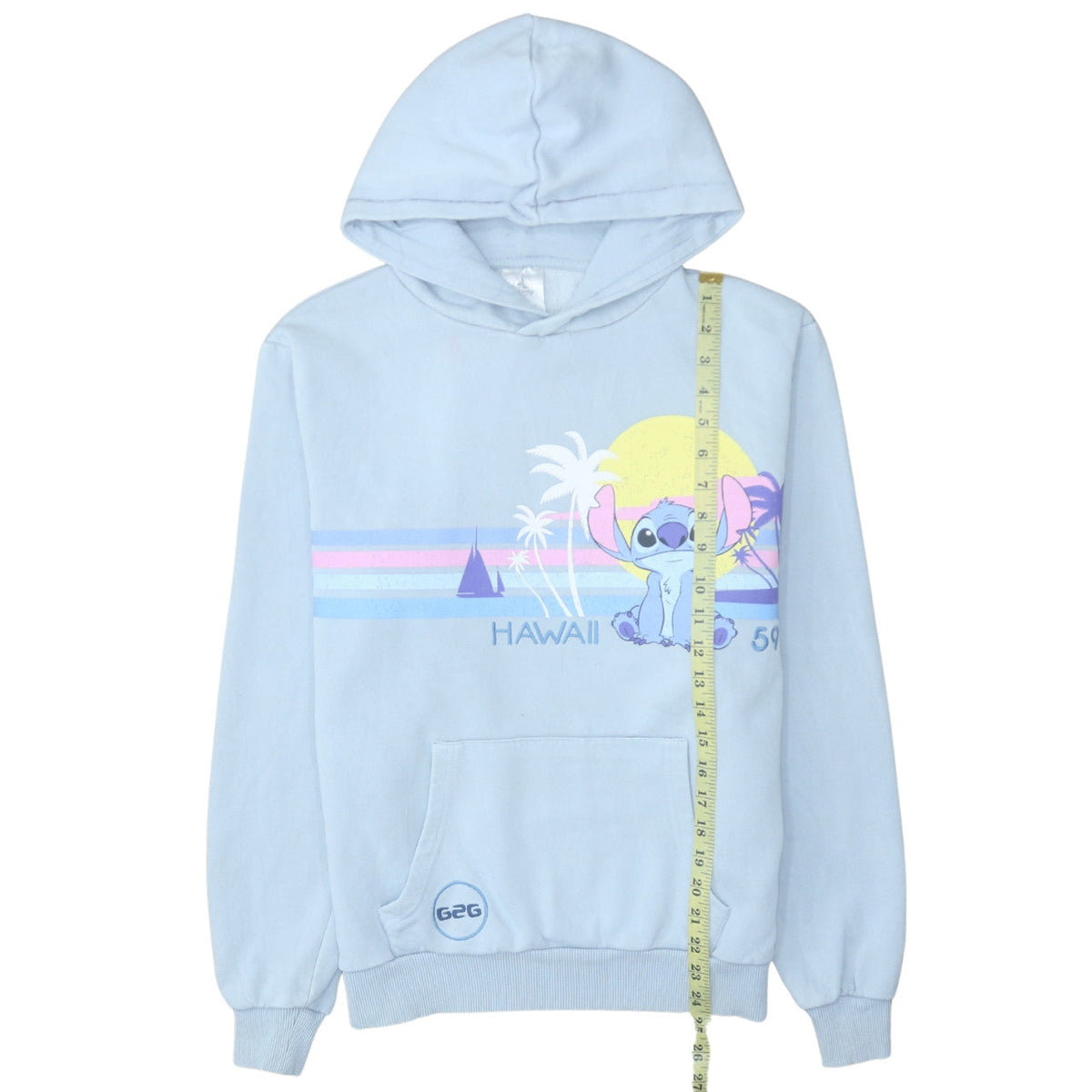 Womens UK Size S Disney Blue Pullover Hoodie