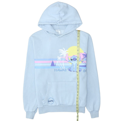 Womens UK Size S Disney Blue Pullover Hoodie
