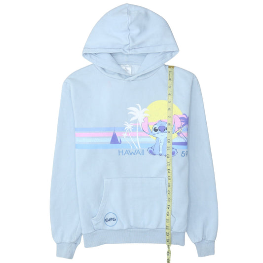 Womens UK Size S Disney Blue Pullover Hoodie