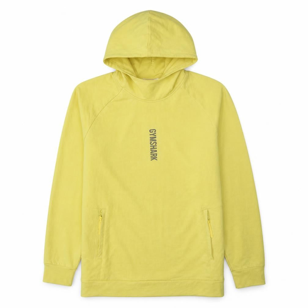 Mens UK Size L Gymshark Yellow Pullover Hoodie