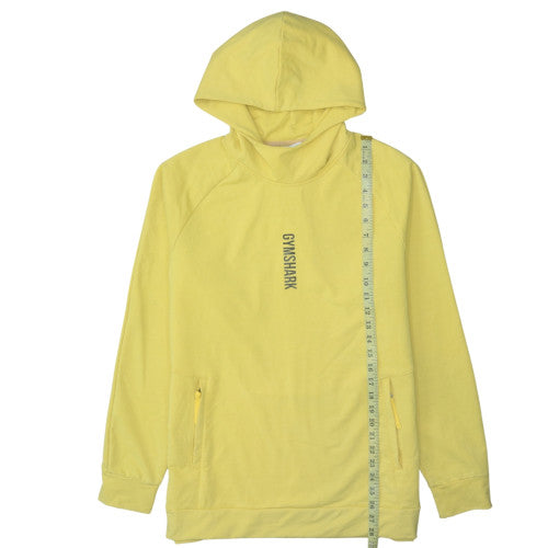 Mens UK Size L Gymshark Yellow Pullover Hoodie