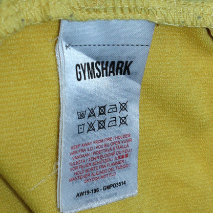 Mens UK Size L Gymshark Yellow Pullover Hoodie